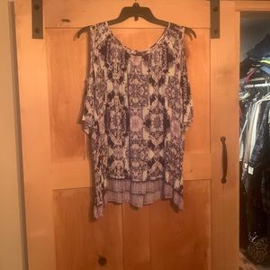 Cold shoulder blouse